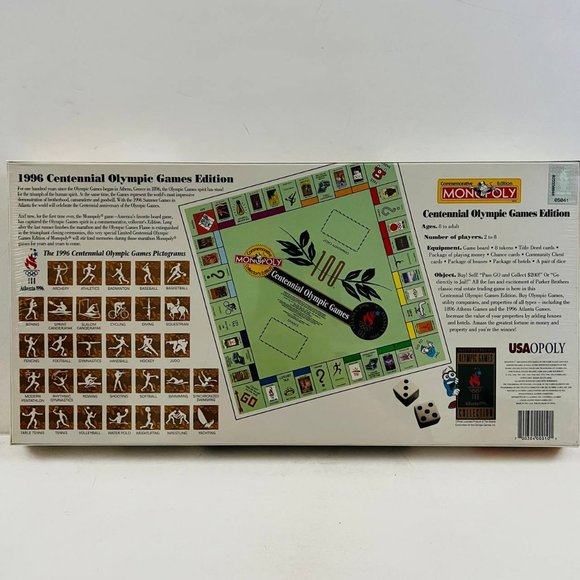 Vintage Monopoly Centennial Olympic Games Collector's Edition Game New Sealed - Picture 4 of 7
